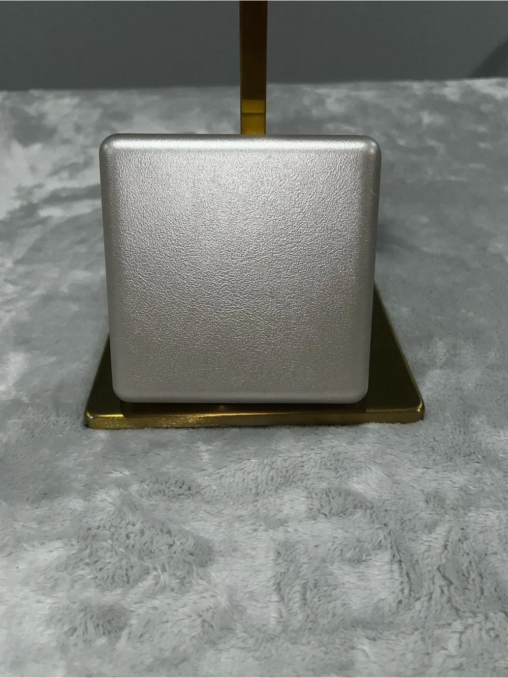 ✨ Metallic Champagne Gold Trifold Travel Jewelry Case Organizer